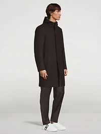 Wool Hooded Overcoat