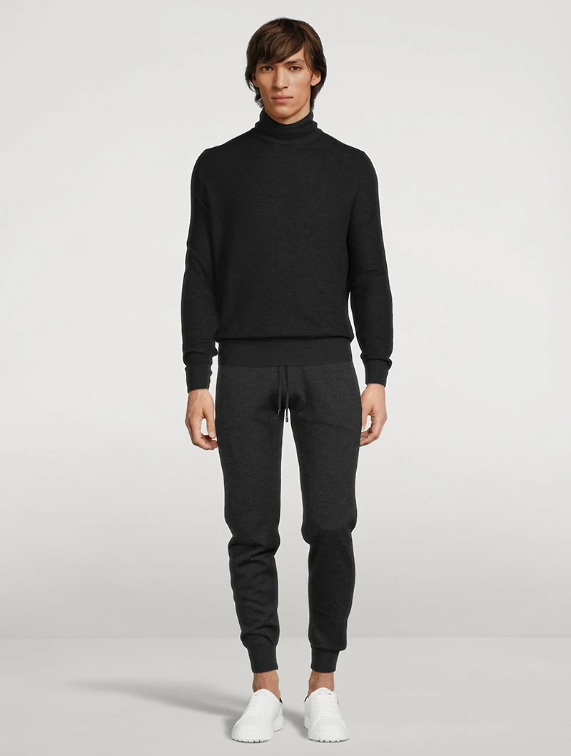 Wool Drawstring Pants