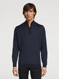 Wool Half-Zip Sweater