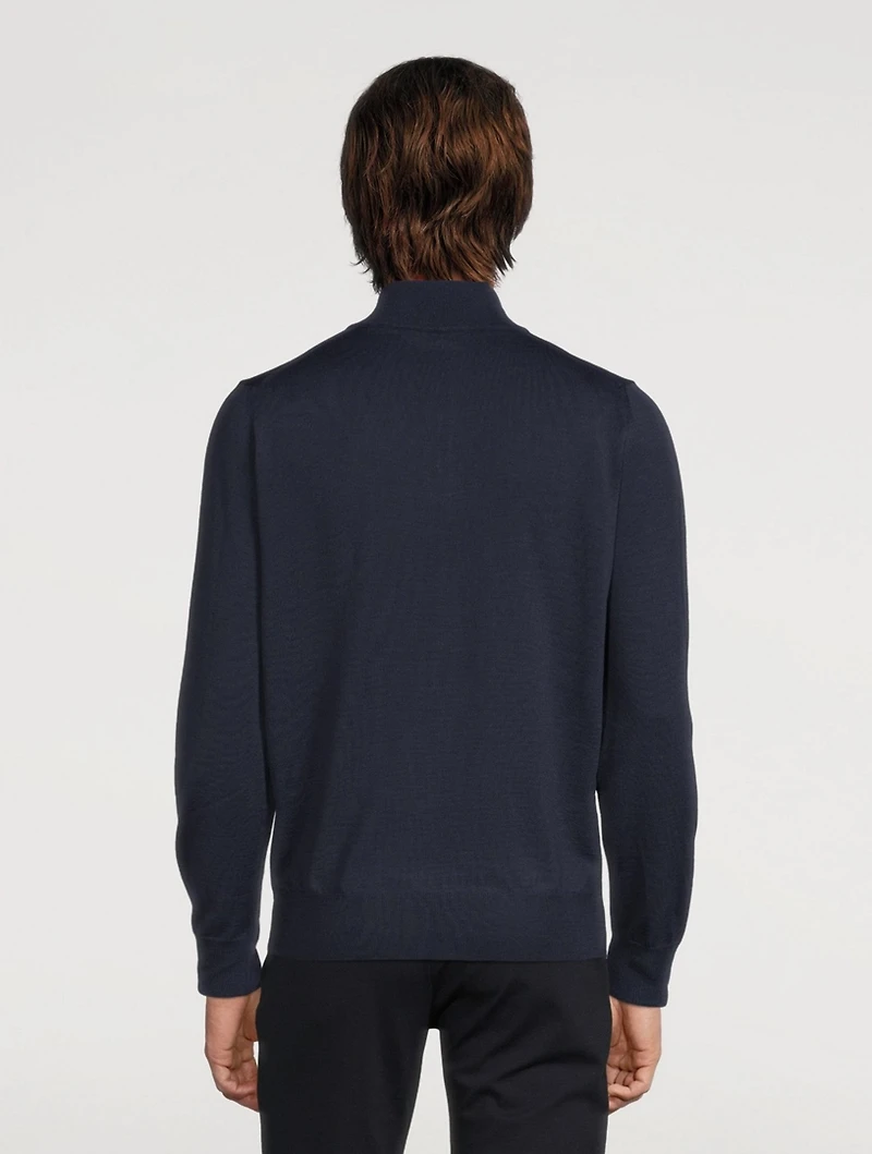 Wool Half-Zip Sweater