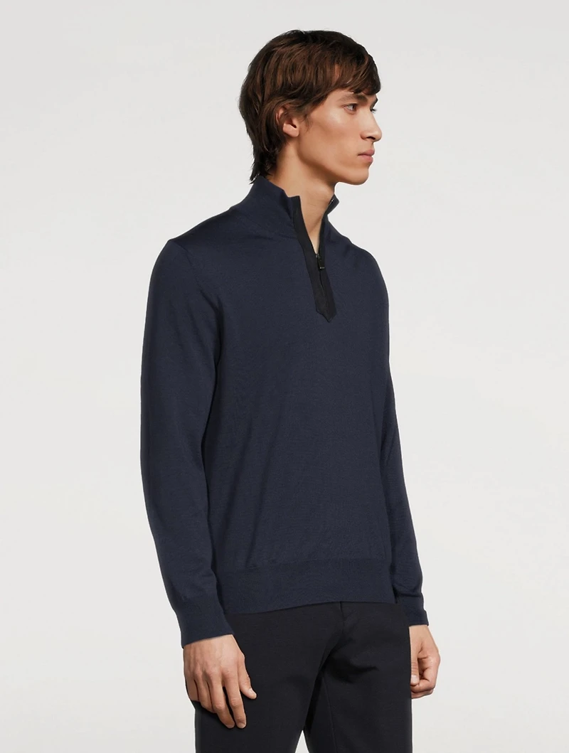 Wool Half-Zip Sweater