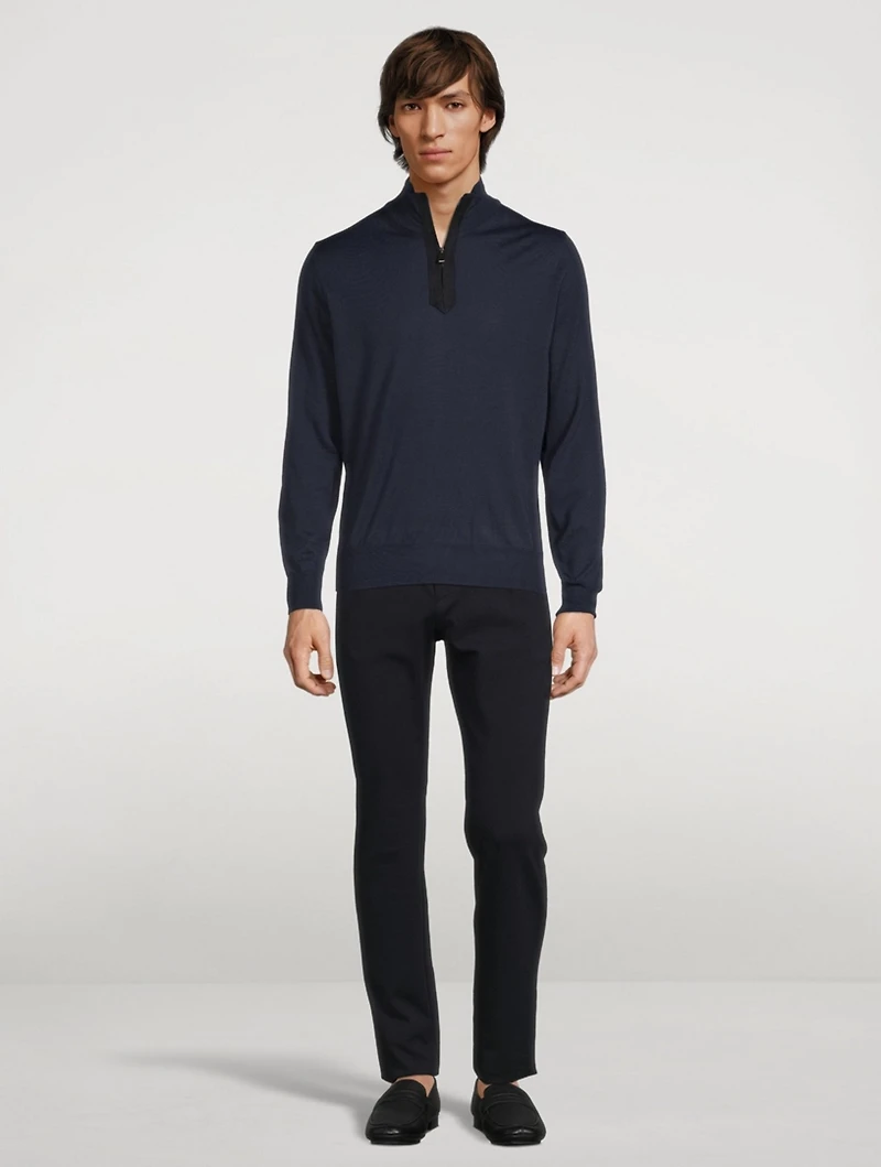 Wool Half-Zip Sweater
