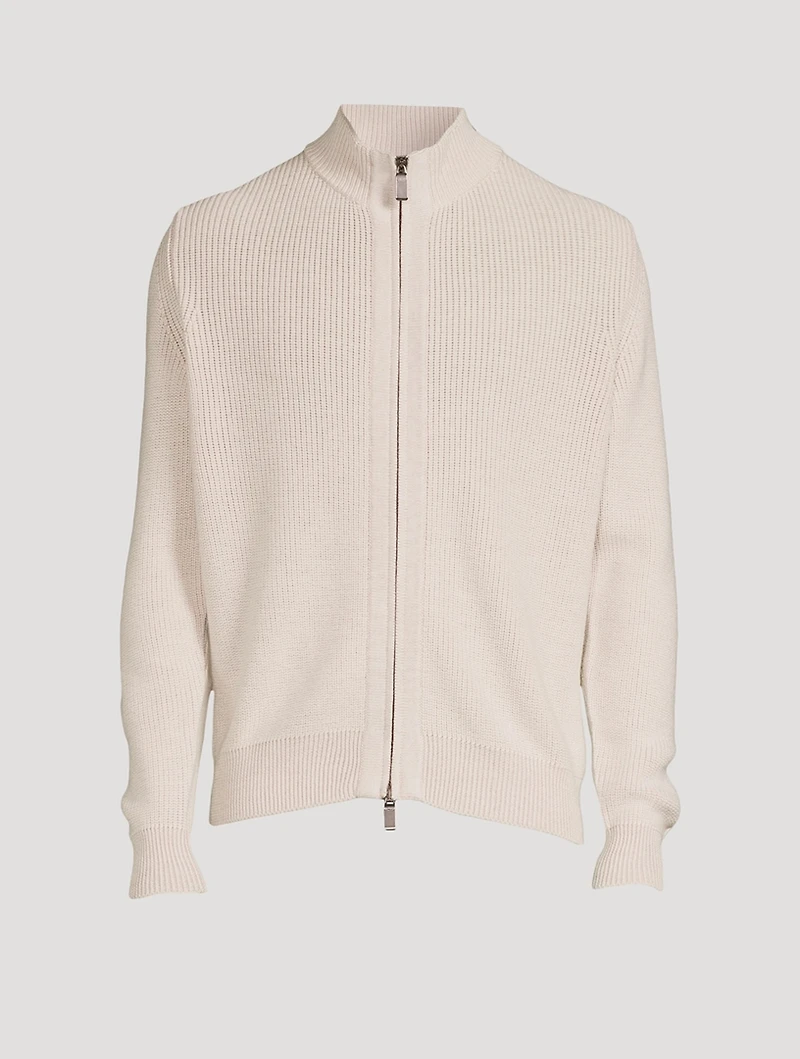 Wool Zip Sweater
