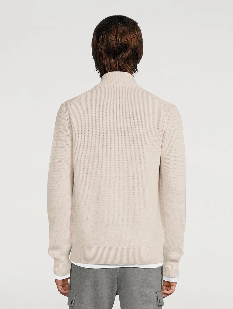 Wool Zip Sweater