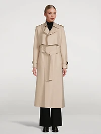 Wool Long Trench Coat