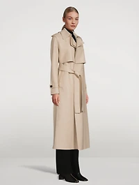 Wool Long Trench Coat