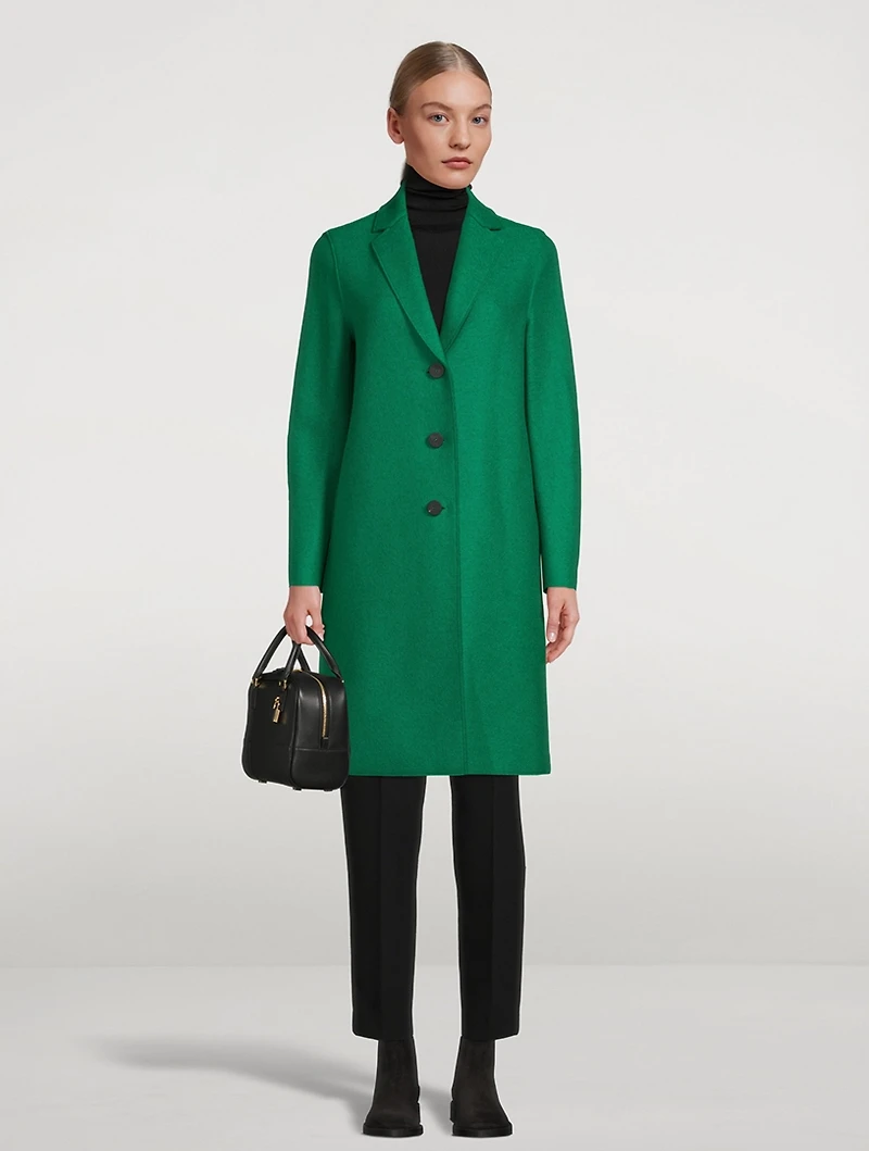 Pressed Wool Overcoat