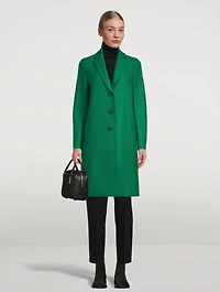 Pressed Wool Overcoat