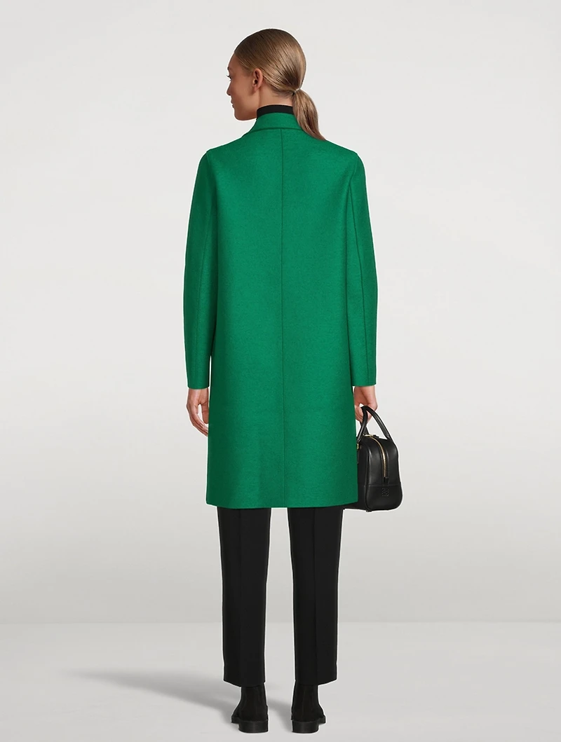Pressed Wool Overcoat