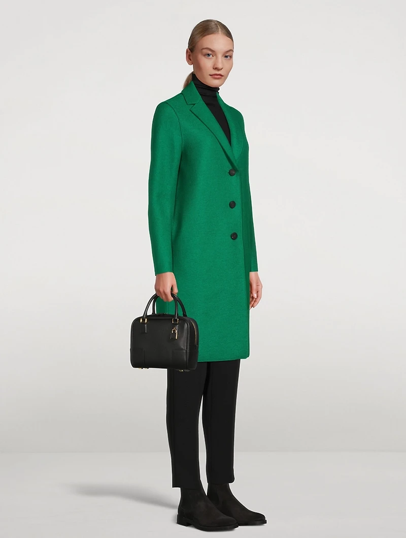 Pressed Wool Overcoat