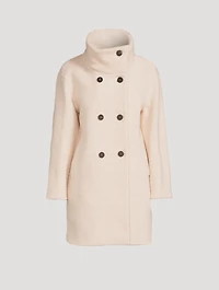 Boucle Funnel-Collar Coat