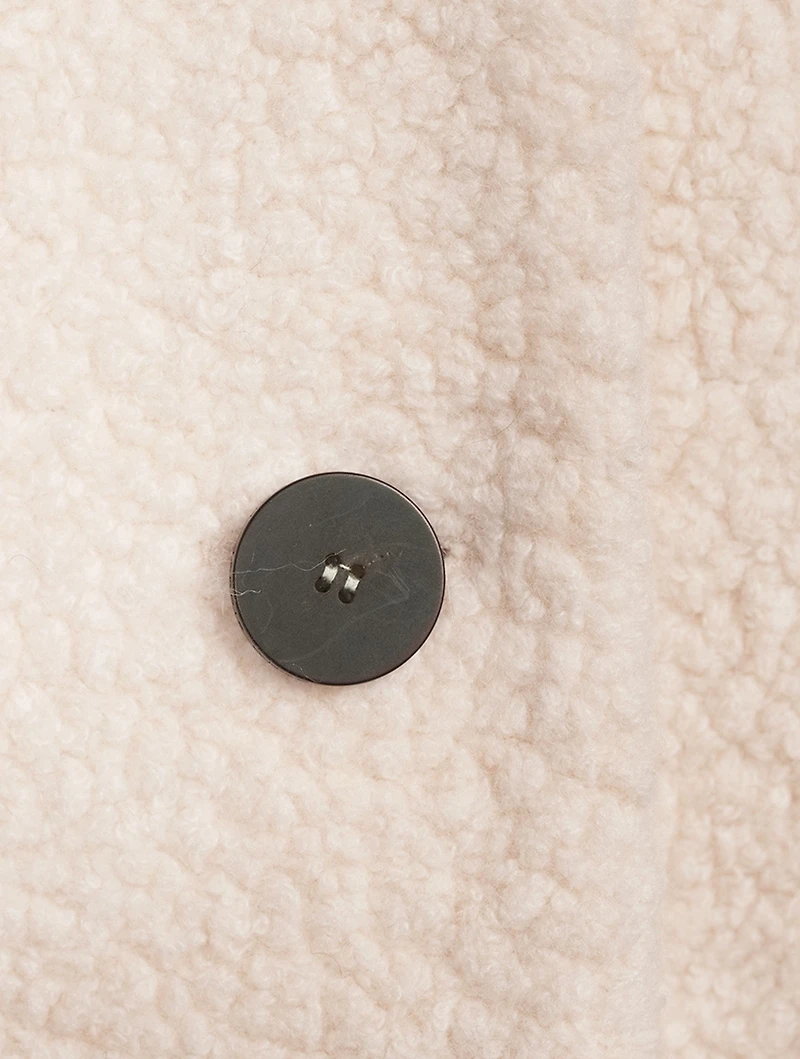 Boucle Funnel-Collar Coat