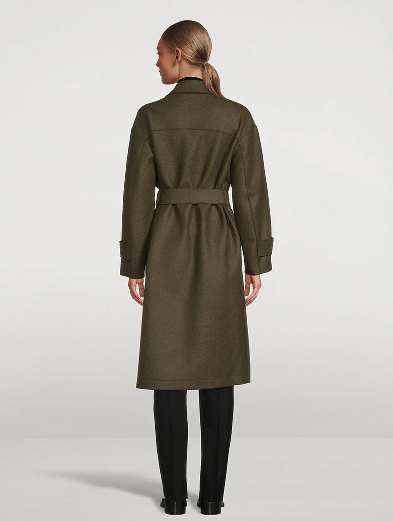 Wool Oversized Trench Coat