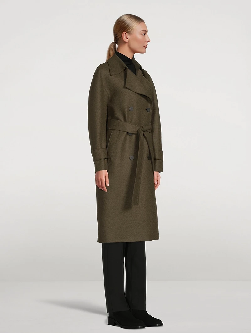 Wool Oversized Trench Coat