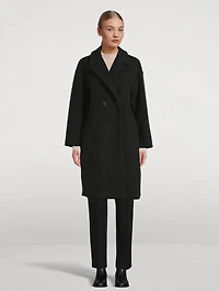 Wool-Blend Bouclé Coat