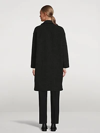 Wool-Blend Bouclé Coat