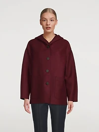 Wool Oversized Coat With Hood