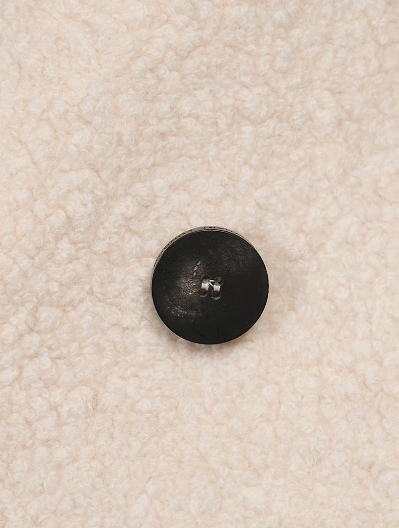 Boucle Drop-Shoulder Double-Breasted Coat
