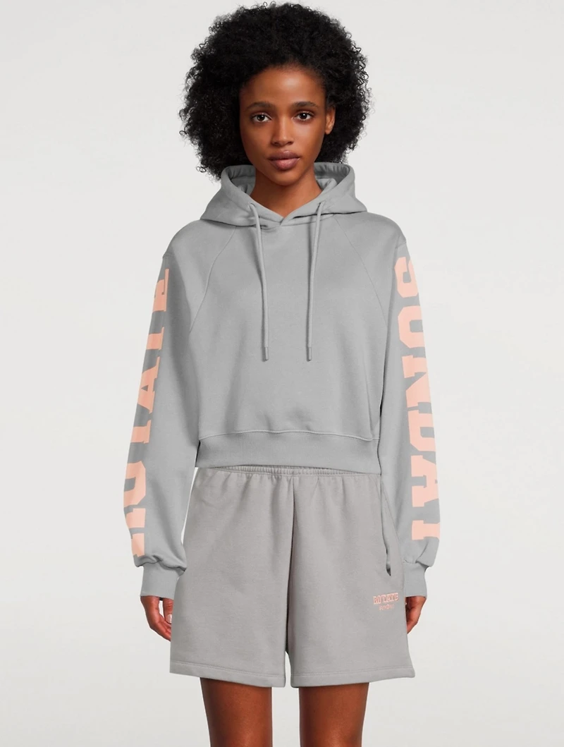 Viola Organic Cotton Cropped Hoodie