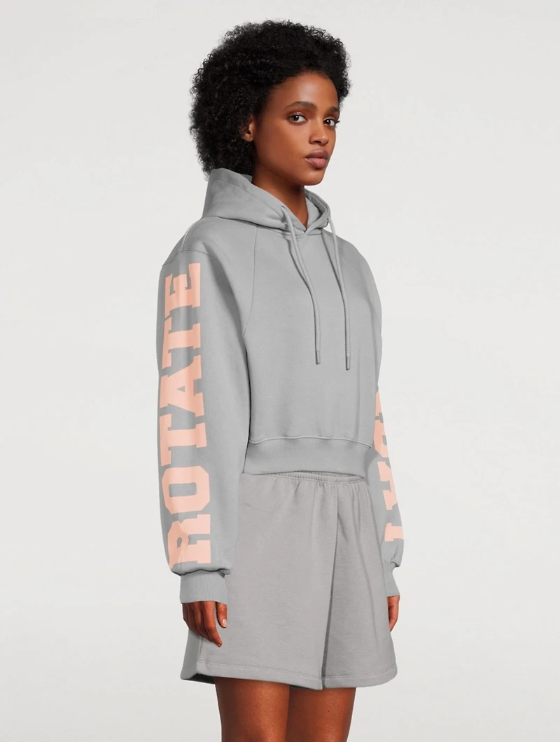 Viola Organic Cotton Cropped Hoodie