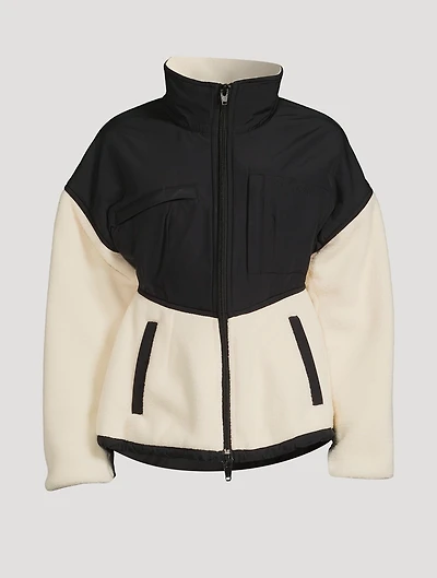 Sculpted Shoulder Fleece Jacket