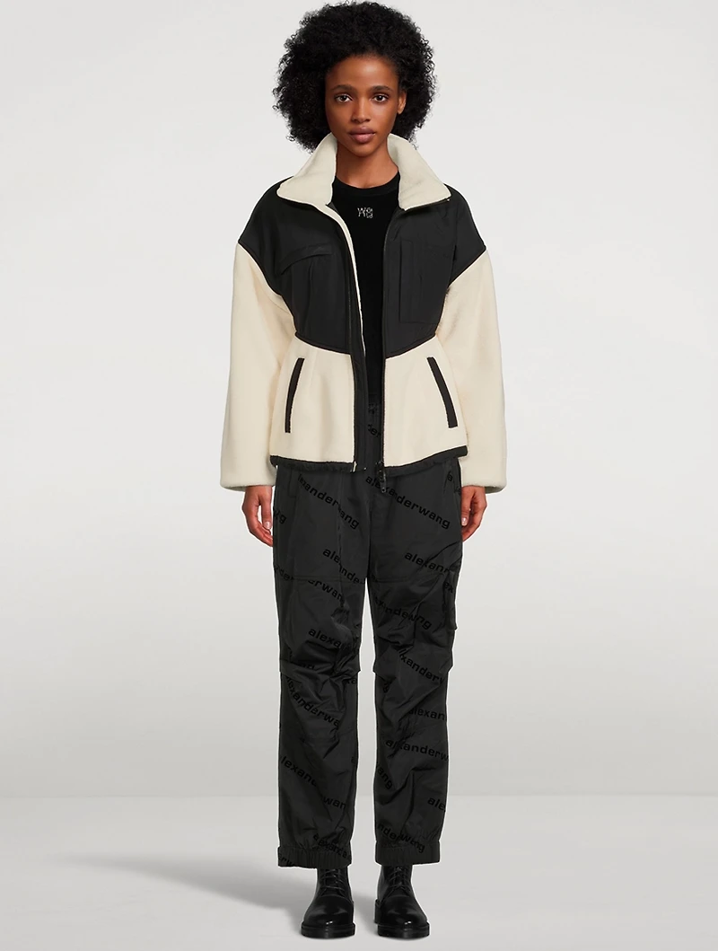 Sculpted Shoulder Fleece Jacket