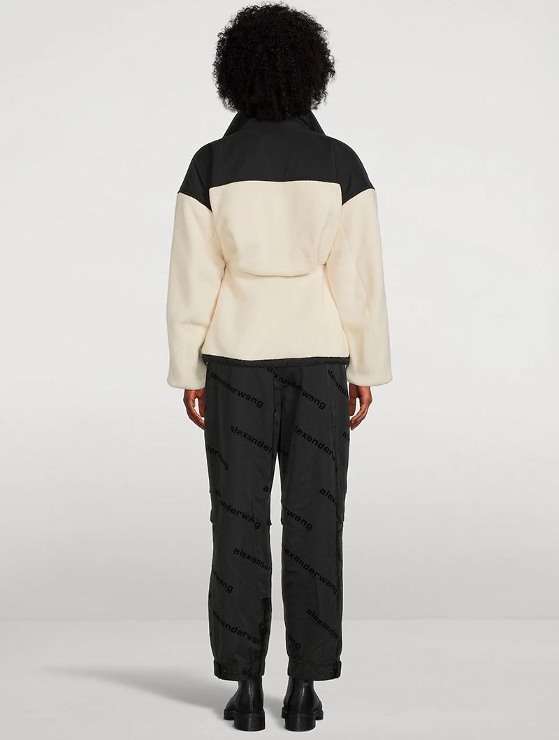 Sculpted Shoulder Fleece Jacket