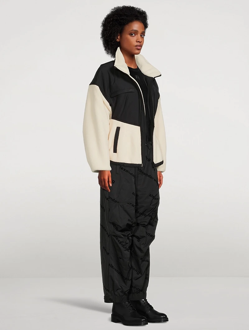 Sculpted Shoulder Fleece Jacket