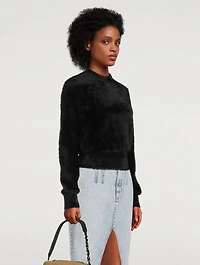 Faux Fur Sweater