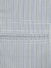 Cotton-Blend Mini Skirt Striped Print