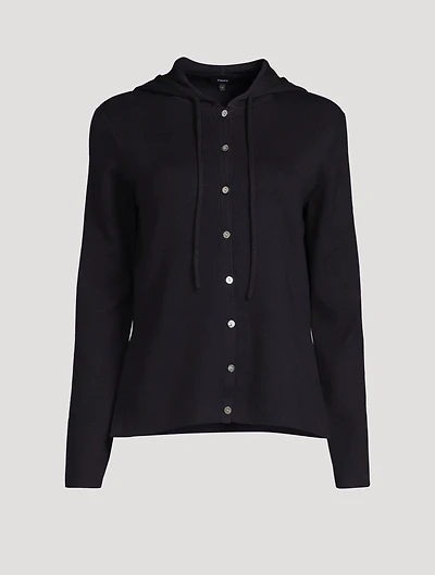 Cotton Hooded Cardigan