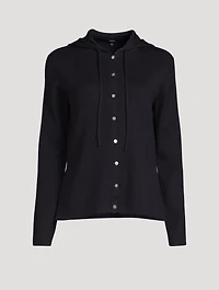 Cotton Hooded Cardigan