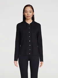 Cotton Hooded Cardigan
