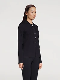 Cotton Hooded Cardigan