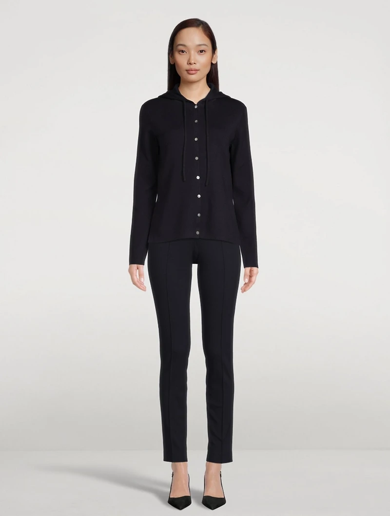 Cotton Hooded Cardigan