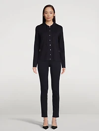 Cotton Hooded Cardigan