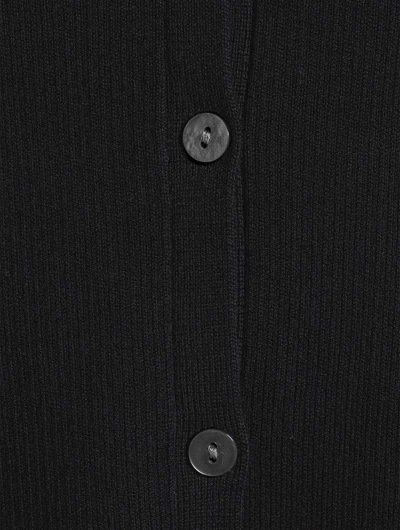 Cotton Hooded Cardigan
