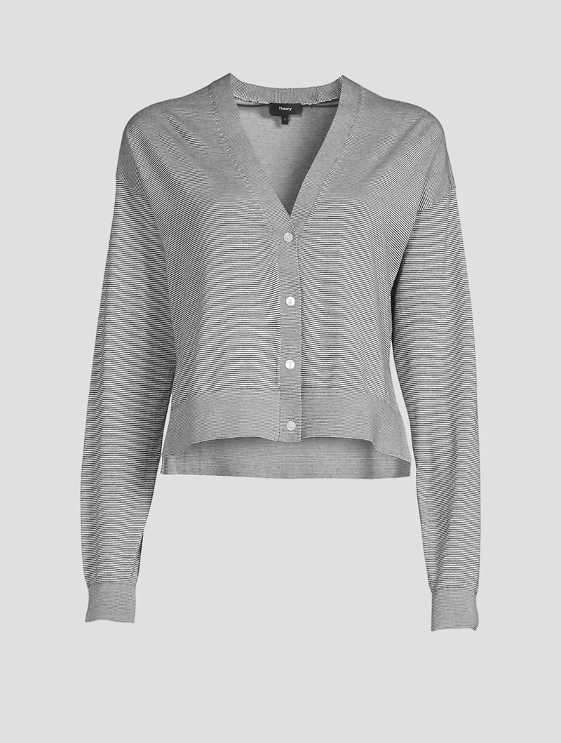 Cotton Cropped Cardigan