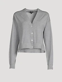 Cotton Cropped Cardigan