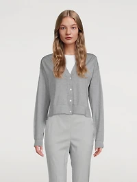 Cotton Cropped Cardigan