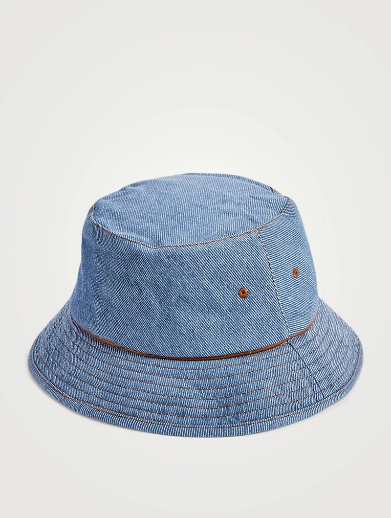 Cotton Denim Bucket Hat