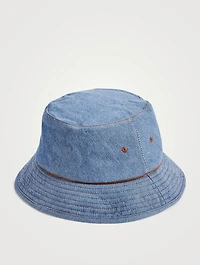 Cotton Denim Bucket Hat