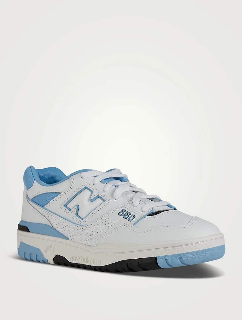 550 Mesh And Leather Sneakers