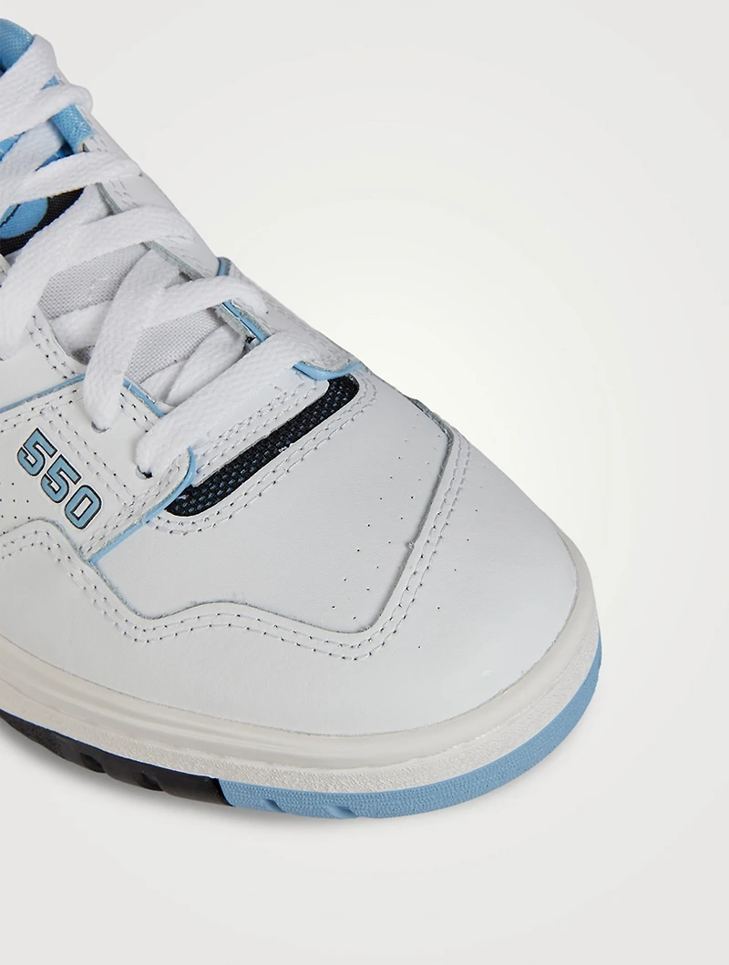 550 Mesh And Leather Sneakers