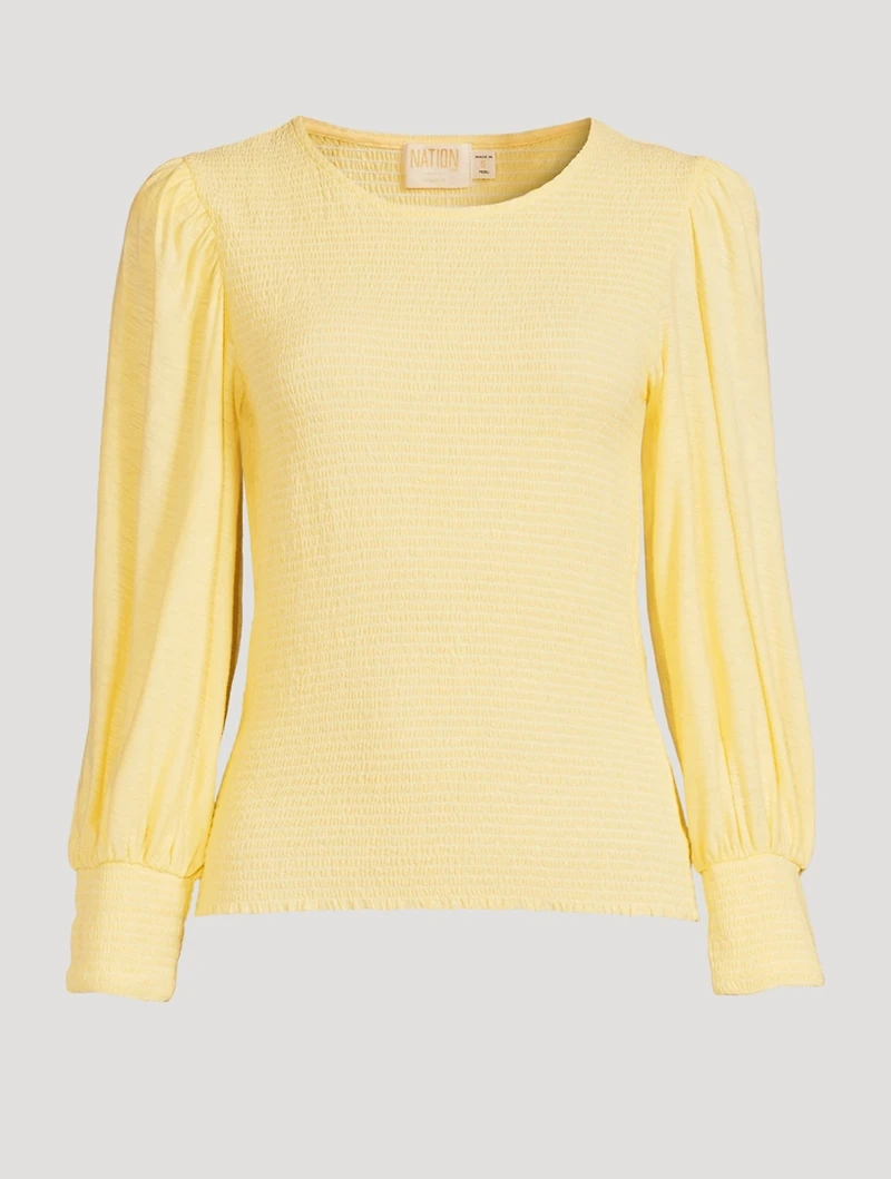 Pepper Shirred T-Shirt