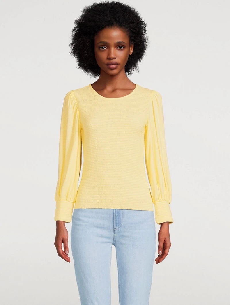 Pepper Shirred T-Shirt