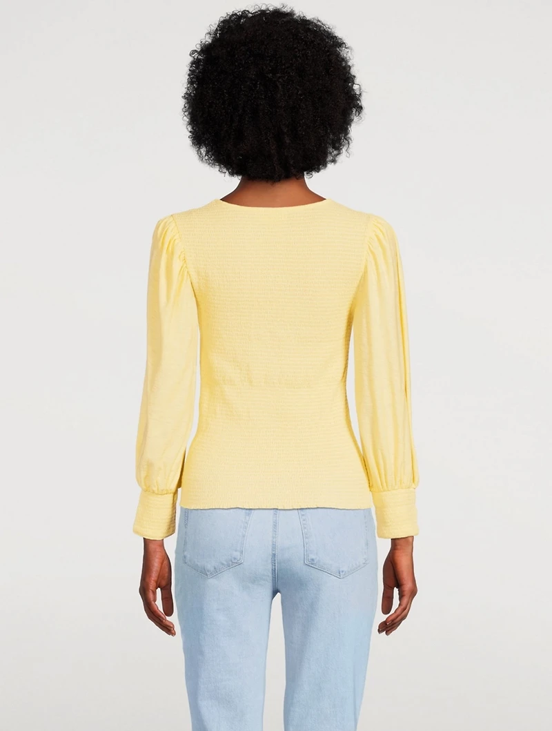 Pepper Shirred T-Shirt