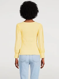 Pepper Shirred T-Shirt