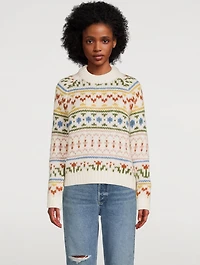 Simones Jacquard Crewneck Sweater