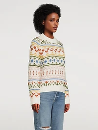 Simones Jacquard Crewneck Sweater